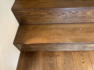 Dents And Scratch Repairs On Wooden Floor And Stairs Scaled | Stairs looking good after repair