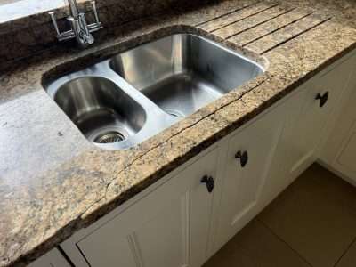 Granite Sink Large Crack Repair Scaled | A pretty enormous crack
