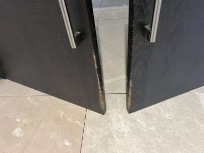 Mdf Wood Veneer Damaged Door Repair And Restoration Scaled | Damage areas filled
