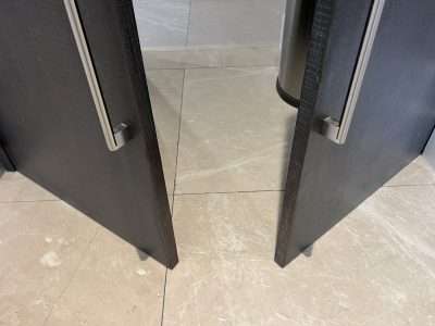 Mdf Wood Veneer Damaged Door Repair And Restoration Scaled | After colour matching, its like new