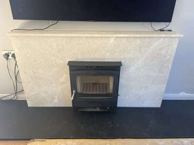 Marble Fireplace Surround Crack Repair Scaled | Large crack visible from a fair distance