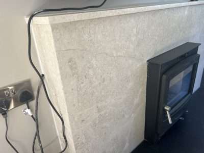 Marble Fireplace Surround Crack Repair Scaled | Deep crack from edge to edge