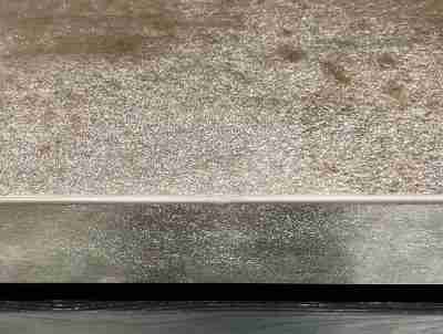 Neolith Ceramic Kitchen Worktop Edge Chip Repair | Looking good, even under close inspection