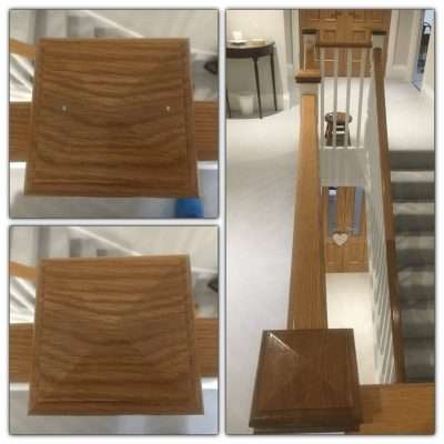 Oak Wood Repairs To Handrail And Doors | 
