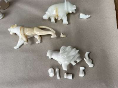 Repair Of Broken Onyx Statuettes Scaled | Lovely little Onyx statuettes in pieces