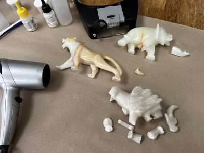 Repair Of Broken Onyx Statuettes Scaled | Preparing for repair