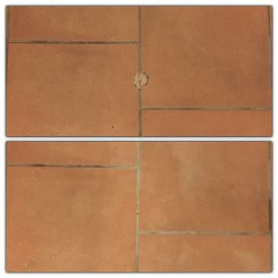 Terracota Clay Tile Repair | Before and after shots of the work