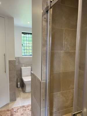 Hole Repairs In Ceramic Shower Tiles Scaled | Oops! Holes not in the right place.